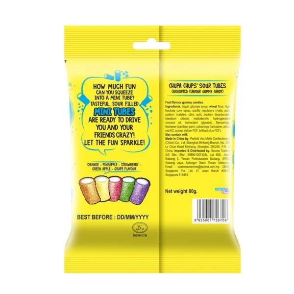 sg-11134201-7ren4-m2yo5v0k7ewe64.webp CHUPA CHUPS Sour Bites Mini Centre Filling 80g